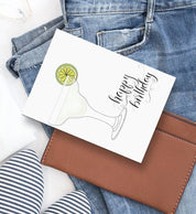 Margarita Cocktail Happy Birthday Greeting Card