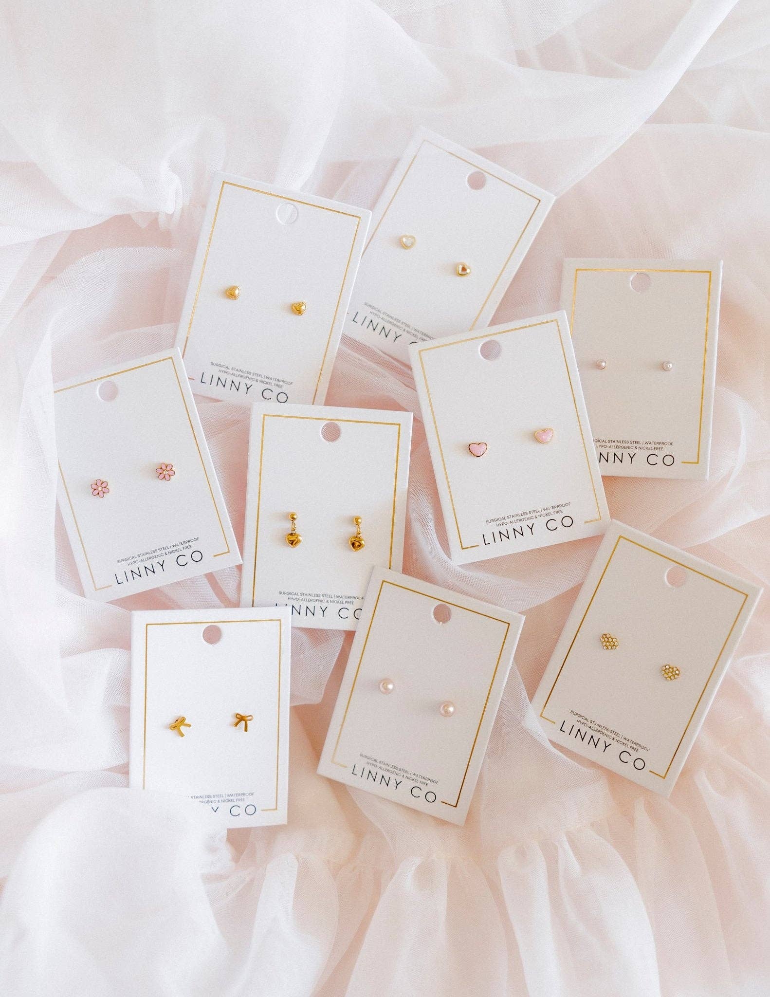 Screwback Stud Earrings Payton Pearl Pink