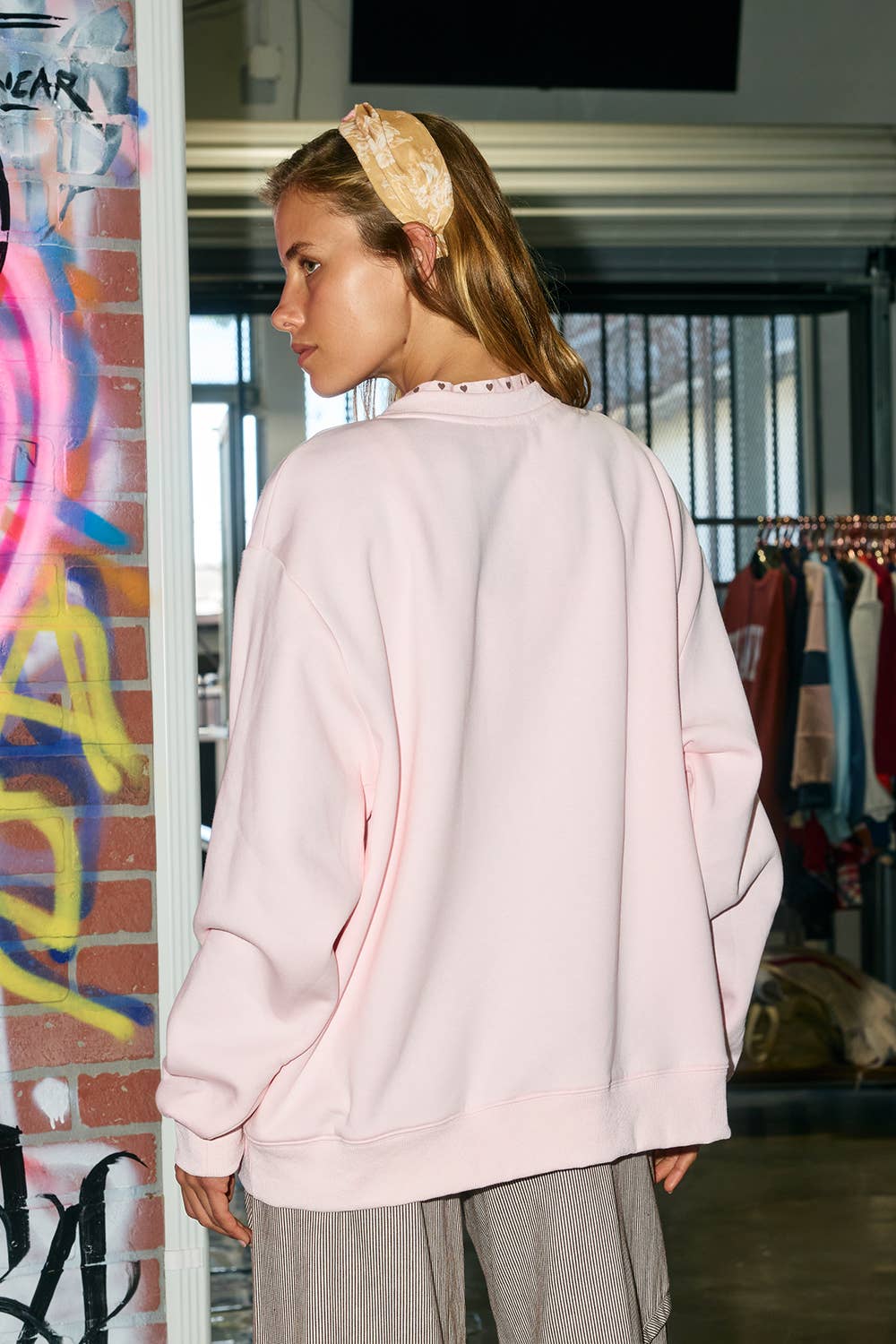 WWJD Heart Printed Mockneck — view 7
