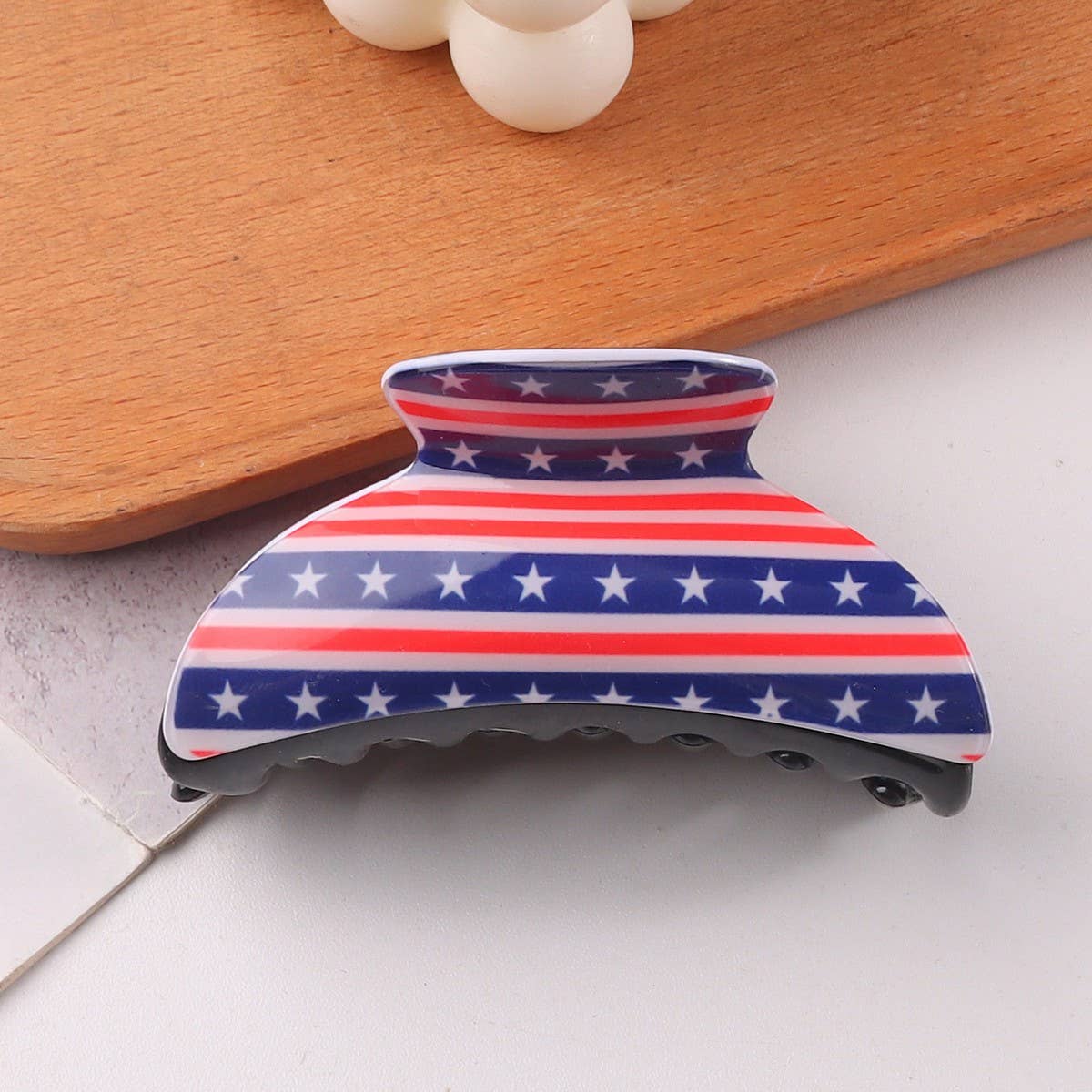 American Flag Claw Clip