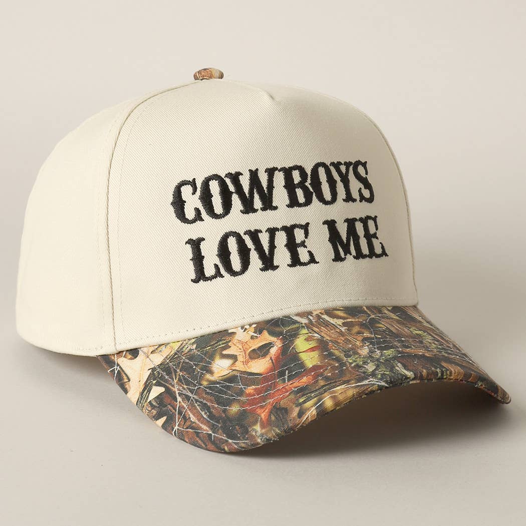 Cowboy Love Me Embroidery Camo