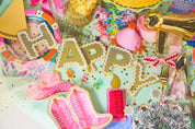 Happy Birthday Gold Reusable Banner — view 7