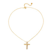 Gold Diamond Cross Necklace