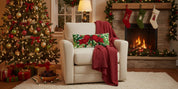 Green Holiday Cheer Hook Pillow