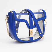 Clear Transparent Saddle Bag
: Black