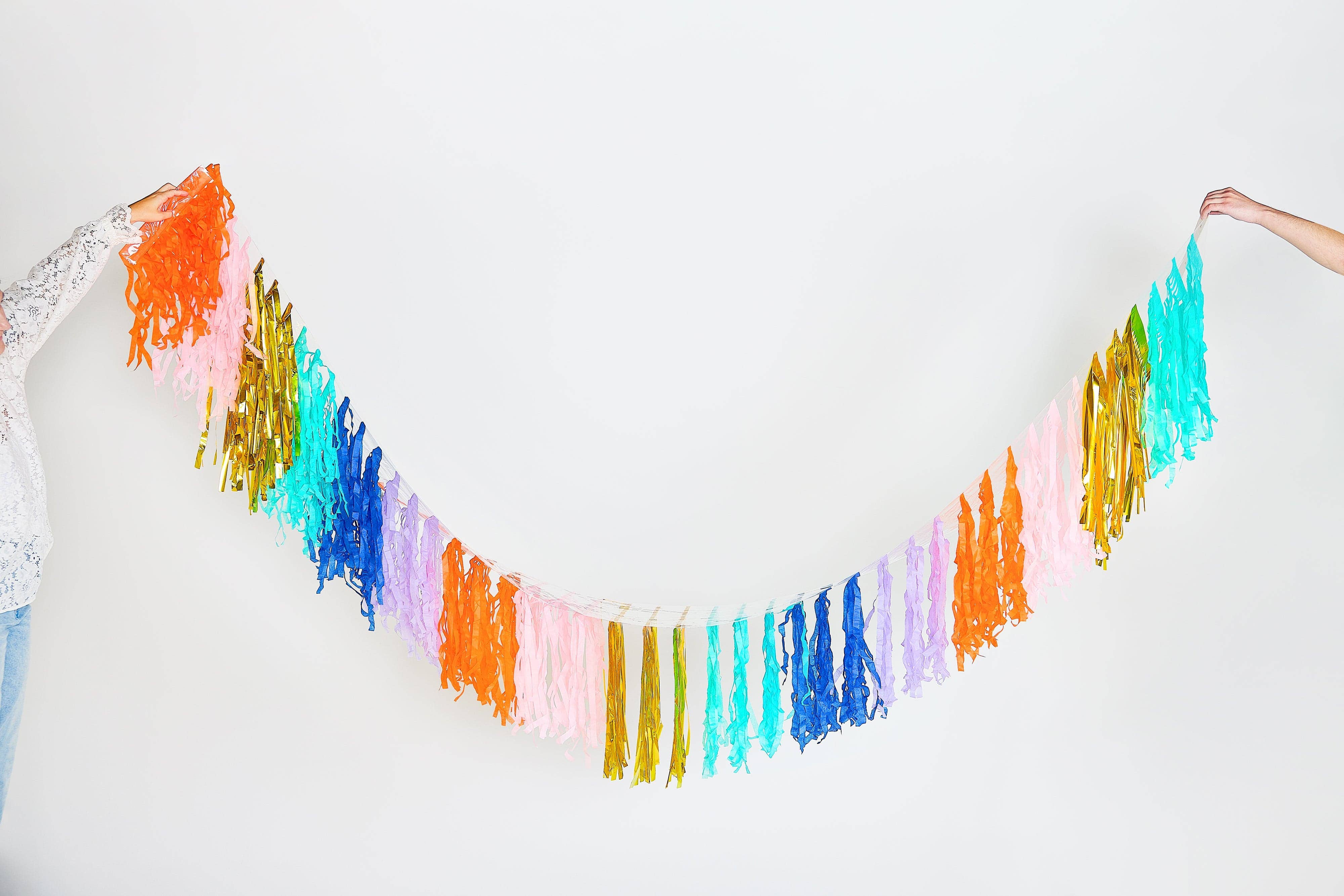 The Big Frill Multicolor Fringe Canopy Banners (set of 2) — view 6