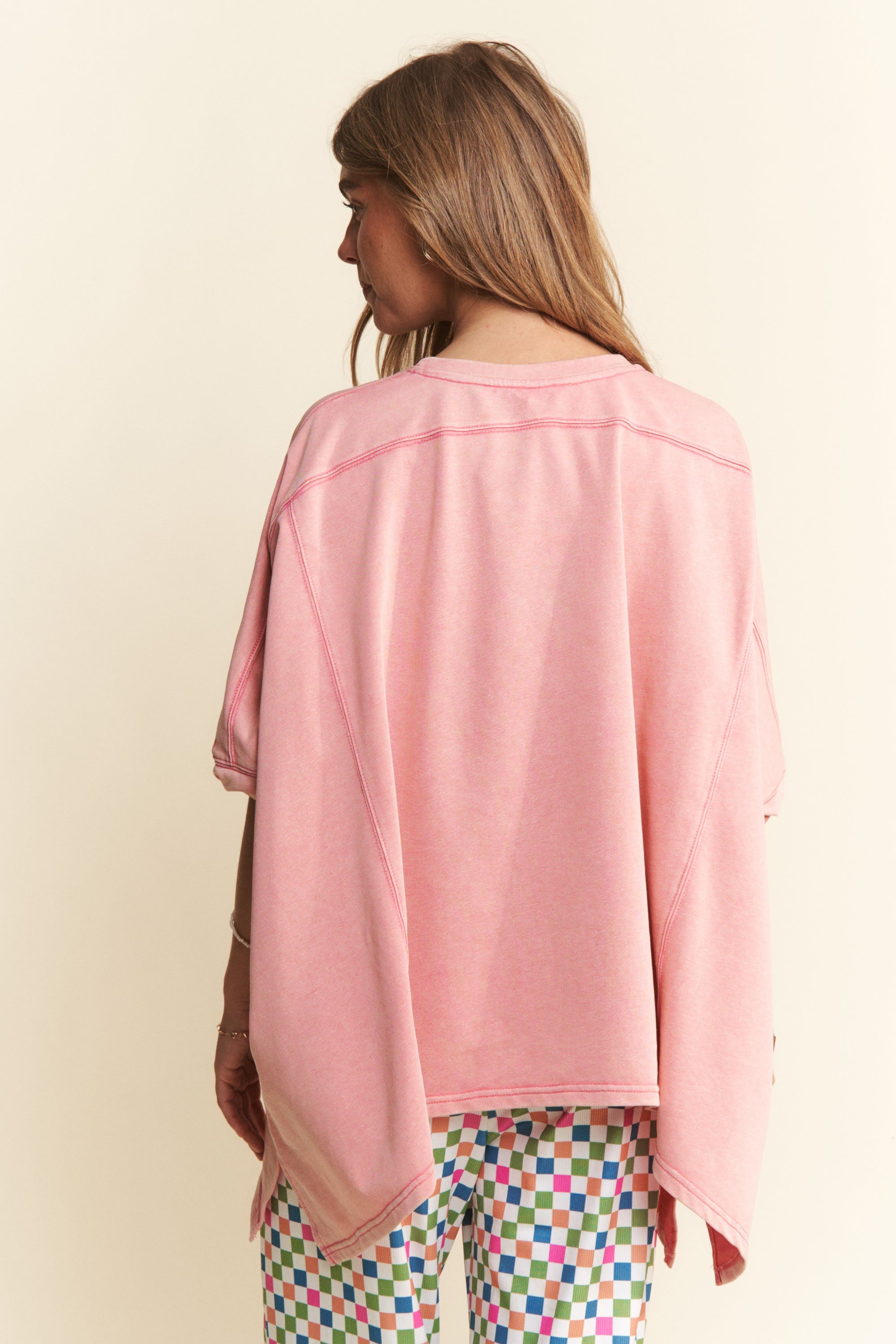 Pink French Terry Top