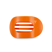 Flat Round Hair Clip | Medium | University of Tennessee — rounded oval shape and bendable teeth for a secure yet gentle hold