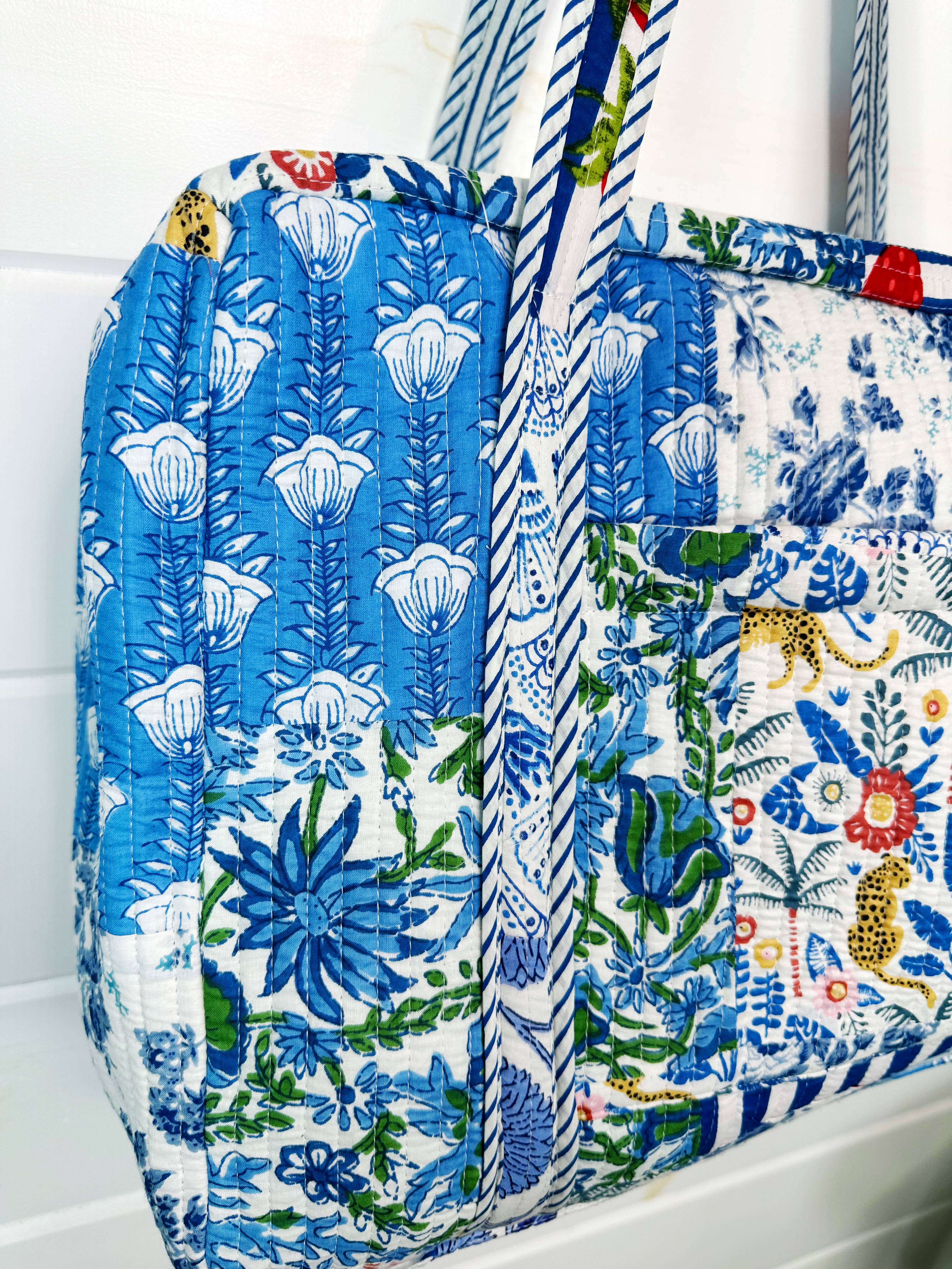 Patchwork Quilted Duffel Weekender
