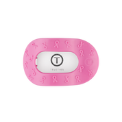 Flat Round Hair Clip | Medium | Pink Ribbon