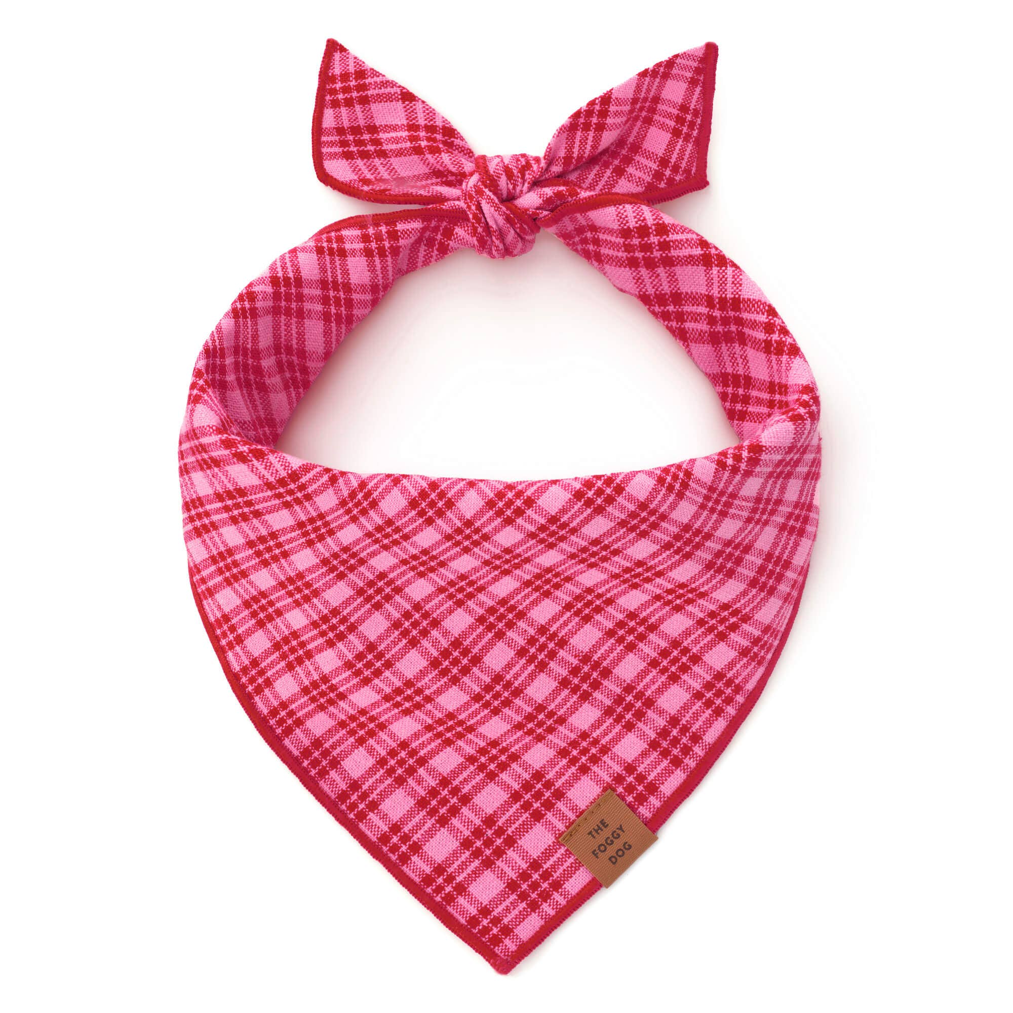 HTH x TFD Katherine Plaid Valentine's Day Dog Bandana