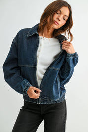 Denim Zip Up Jacket