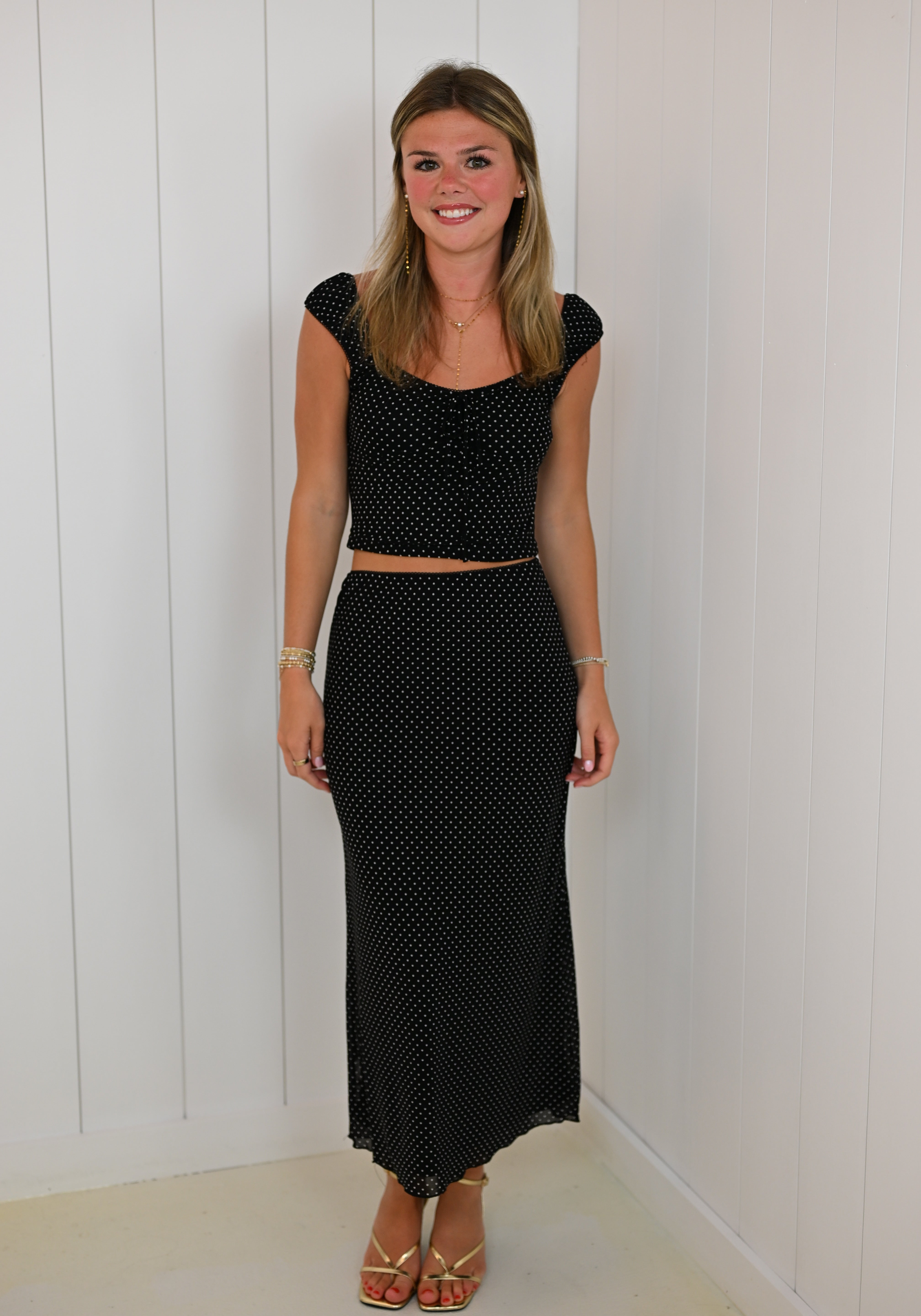 Black Polka Dot Shirt