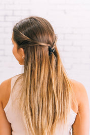 Jet Black Tiny Classic Hair Clip