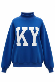 Blue Kentucky Reversible Mockneck — view 12