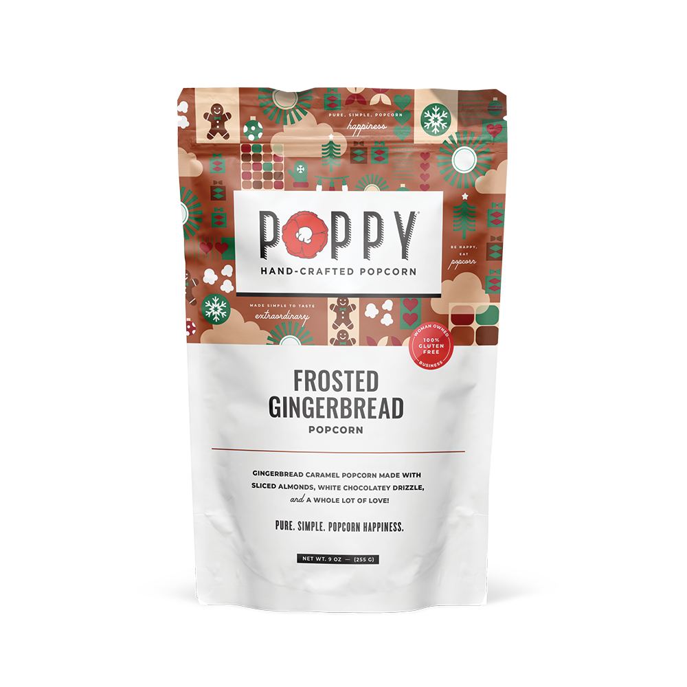 Frosted Gingerbread Popcorn Market Bag