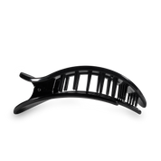 Jet Black Large Round Flat Hair Clip