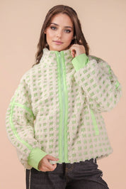 Cream & Lime Fleece