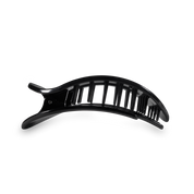 Jet Black Small Round Flat Hair Clip
