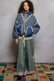 Blue Paisley Reversible Jacket