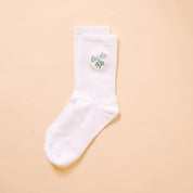 Bride Embroidered Crew Socks