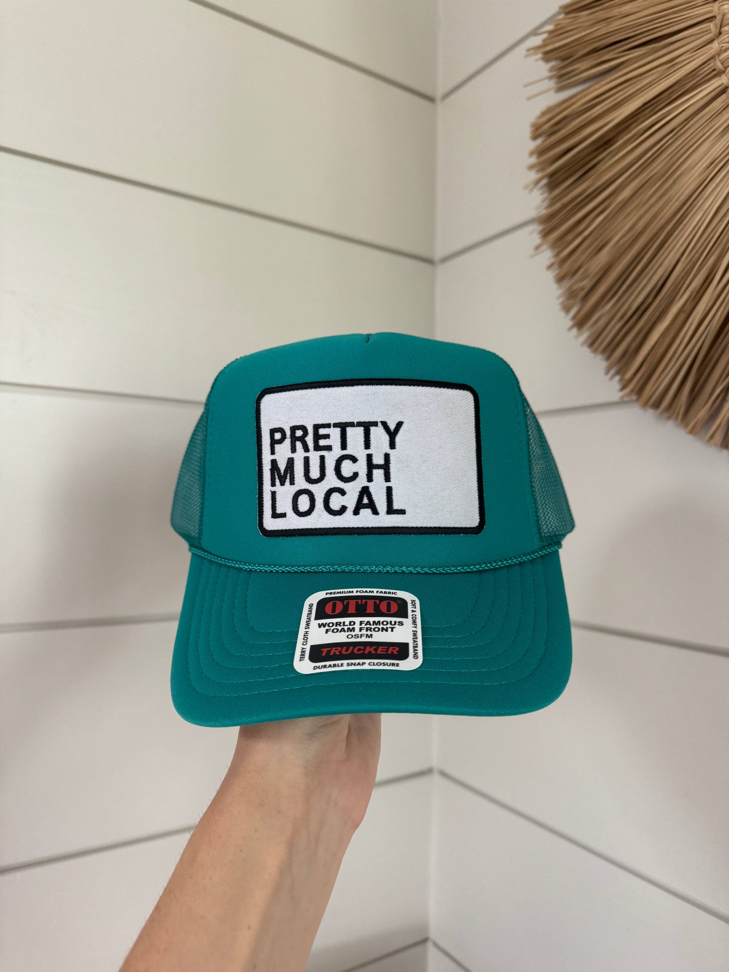 PRETTY MUCH LOCAL Patch Trucker Hat | Jade