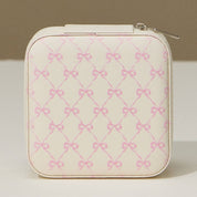 Bow Monogram Print Jewelry Box -Travel Size: Pink / One / 5AC78043