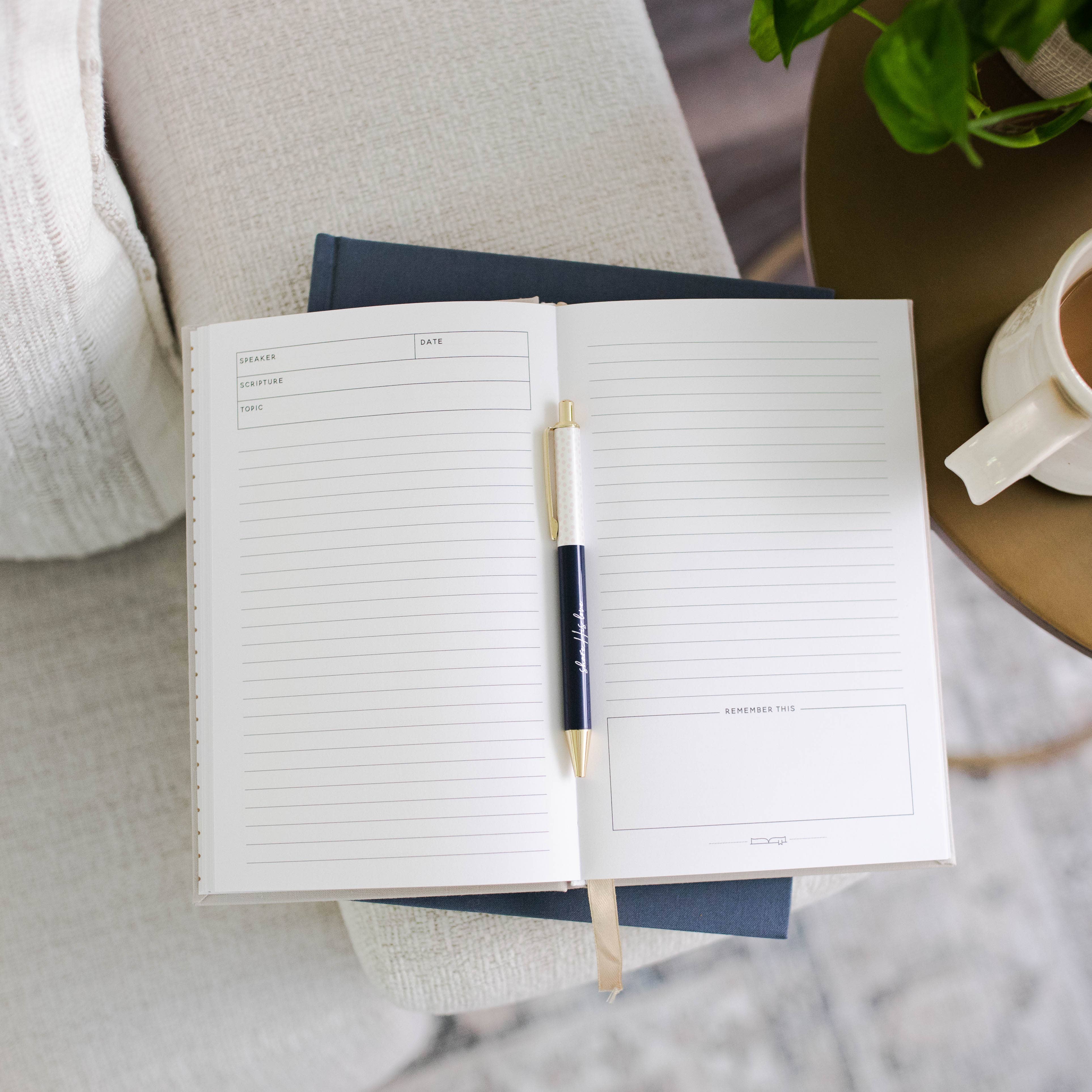 Beige Sermon Notes Journal