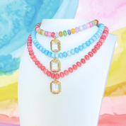 Rainbow Candy Beaded Necklace