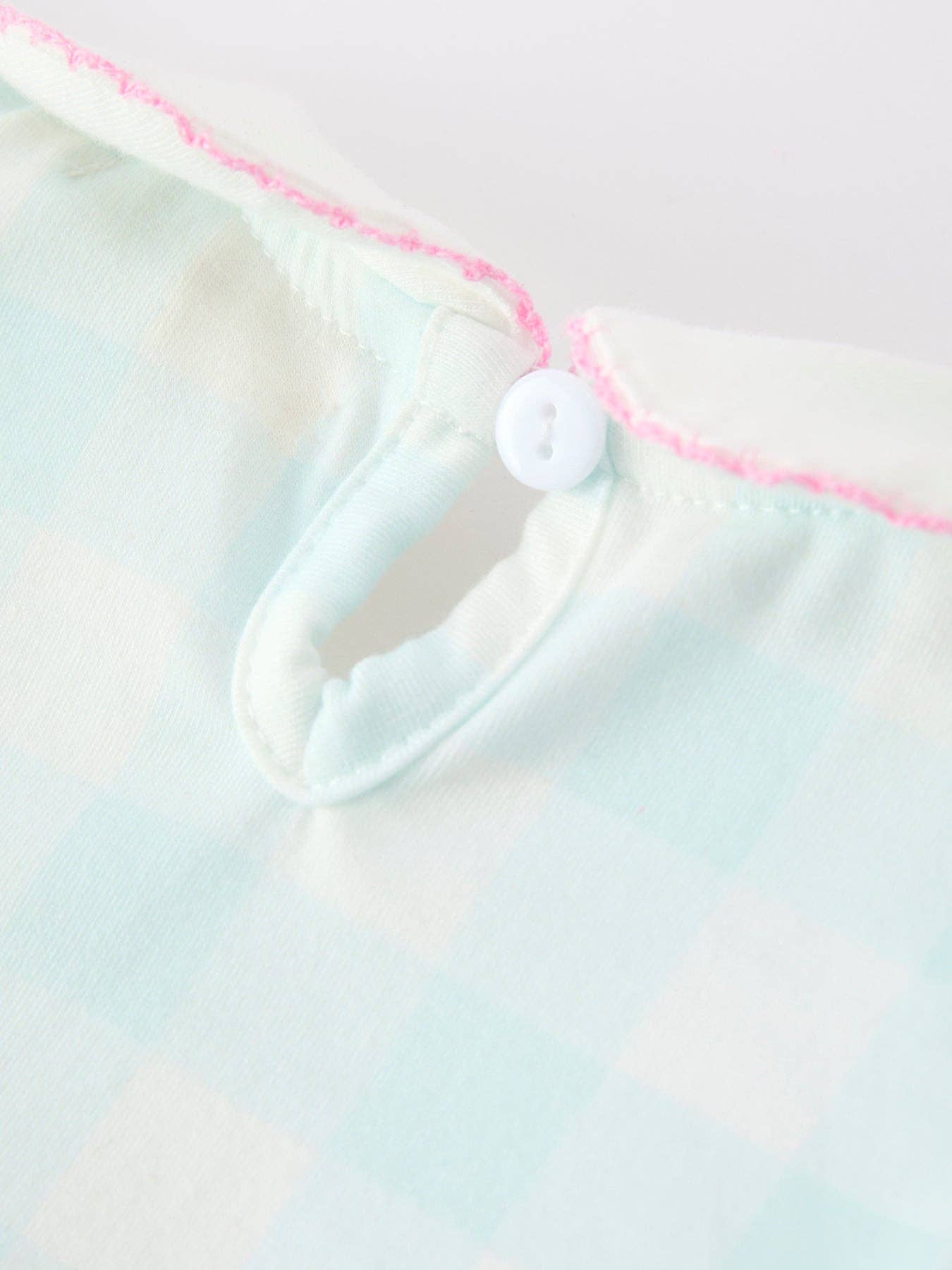 Spring Plaid Bow Girls Romper