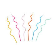 Rainbow Twisted Birthday Candles - 20 Pack | Cake Candless | showing 20 candles included