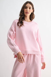 Pink Knit Oversized Set