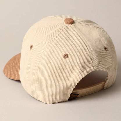 DARLIN' Corduroy Trucker Baseball Cap