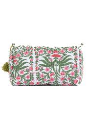 Floral print Quilted Toiletry Bag Set of 3