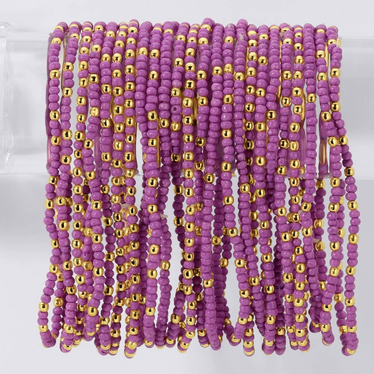 Lavender Solid Seed Bead Bracelet