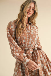 Floral Embrodiered Mini Dress