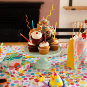 Rainbow Twisted Birthday Candles - 20 Pack | Cake Candless | showing unique design adds height and style