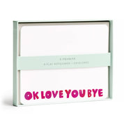 Okloveyoubye Flat Note Set