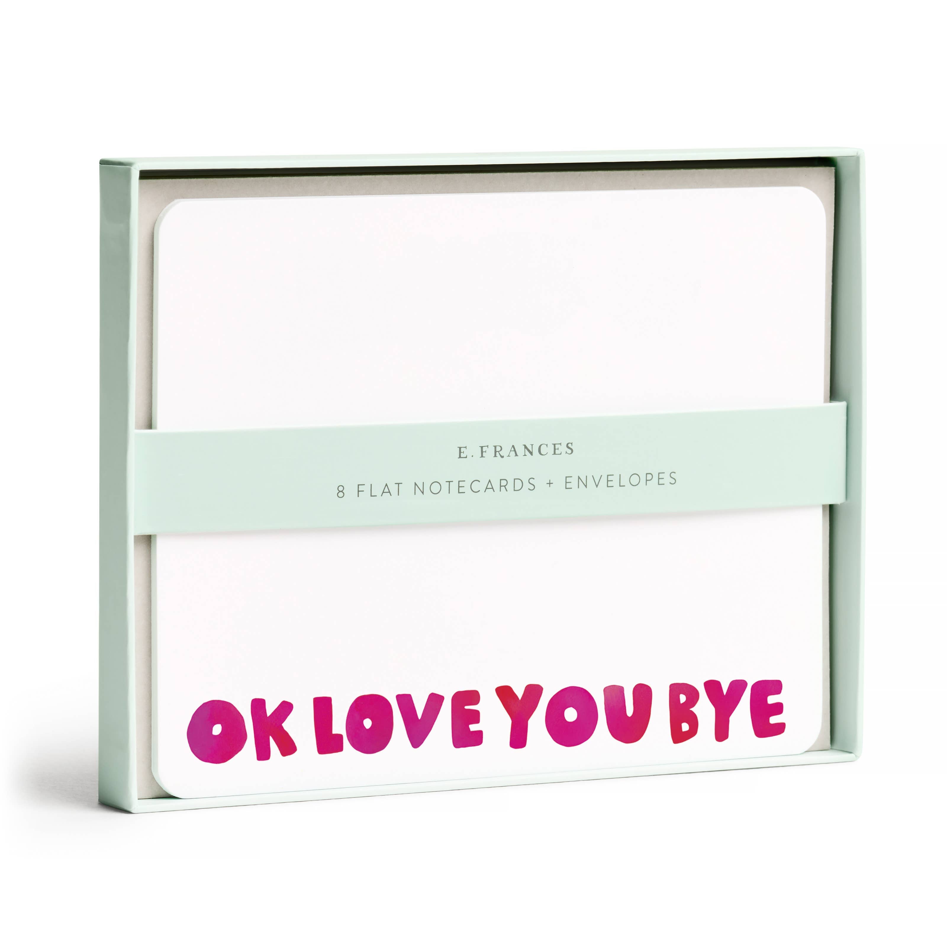 Okloveyoubye Flat Note Set