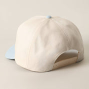 USA Flag Patch Denim Two-Tone Trucker Hat