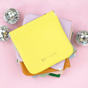 White Squeeze Coin Purse Wallet