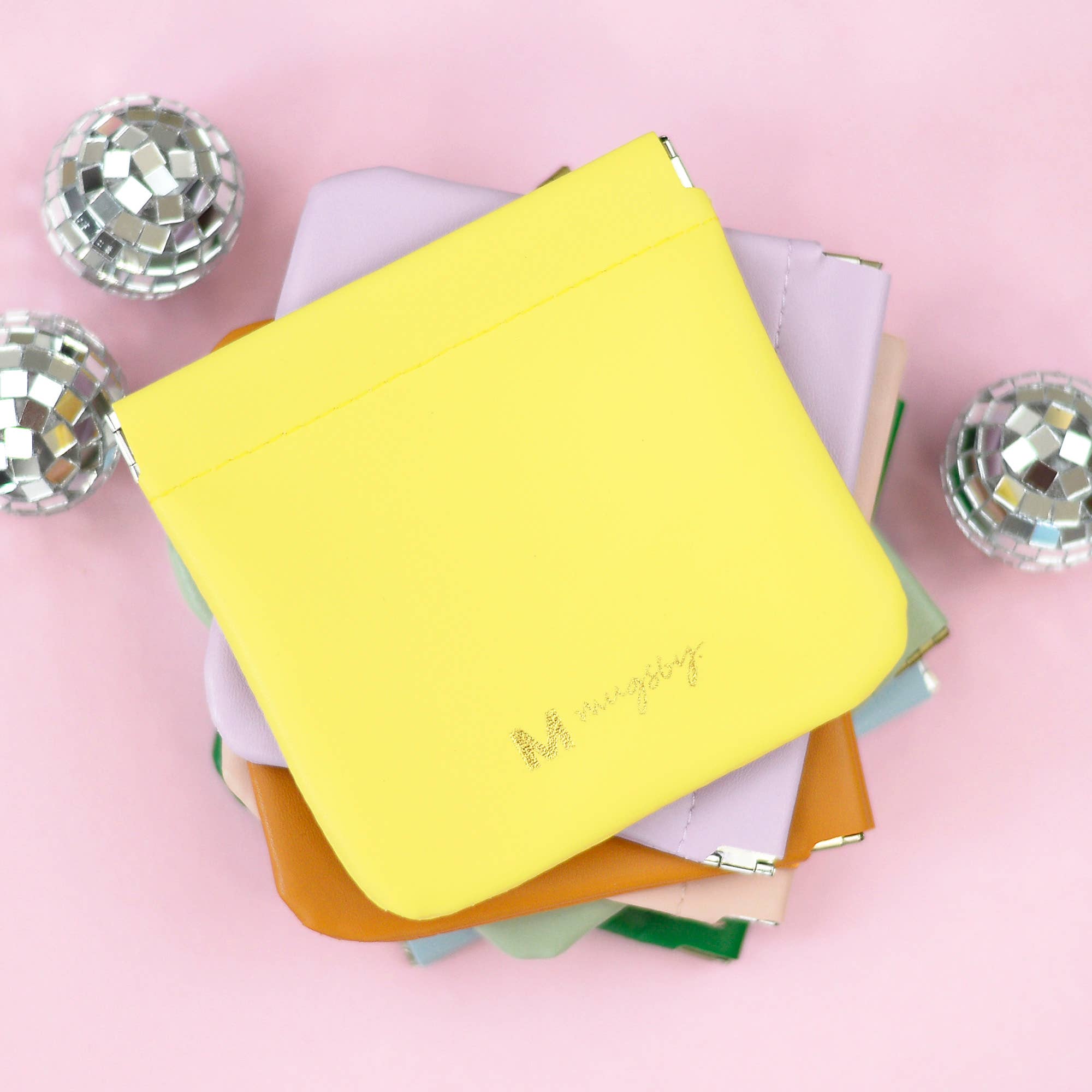 Pink Squeeze Coin Purse Wallet