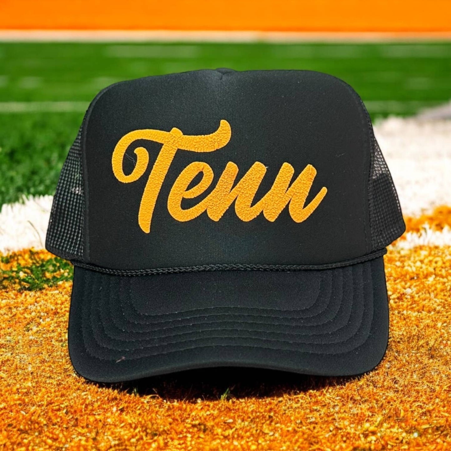 Tenn (orange puff) - Black Trucker 