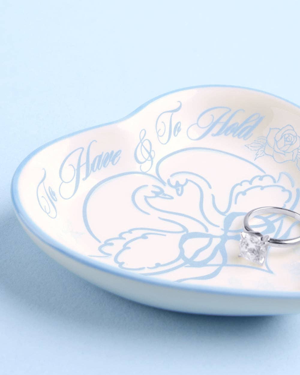 White To Have & To Hold Ring Tray