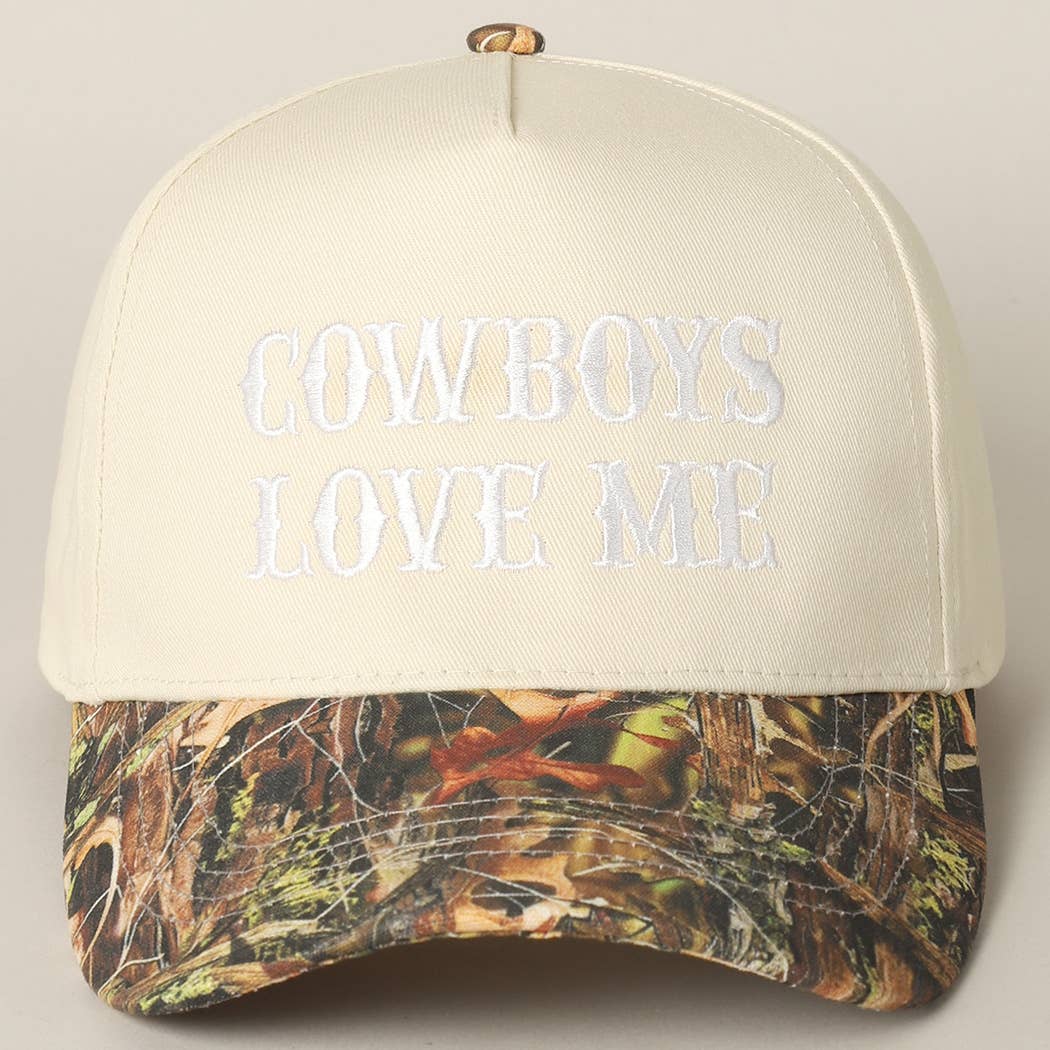 Cowboy Love Me Embroidery Camo