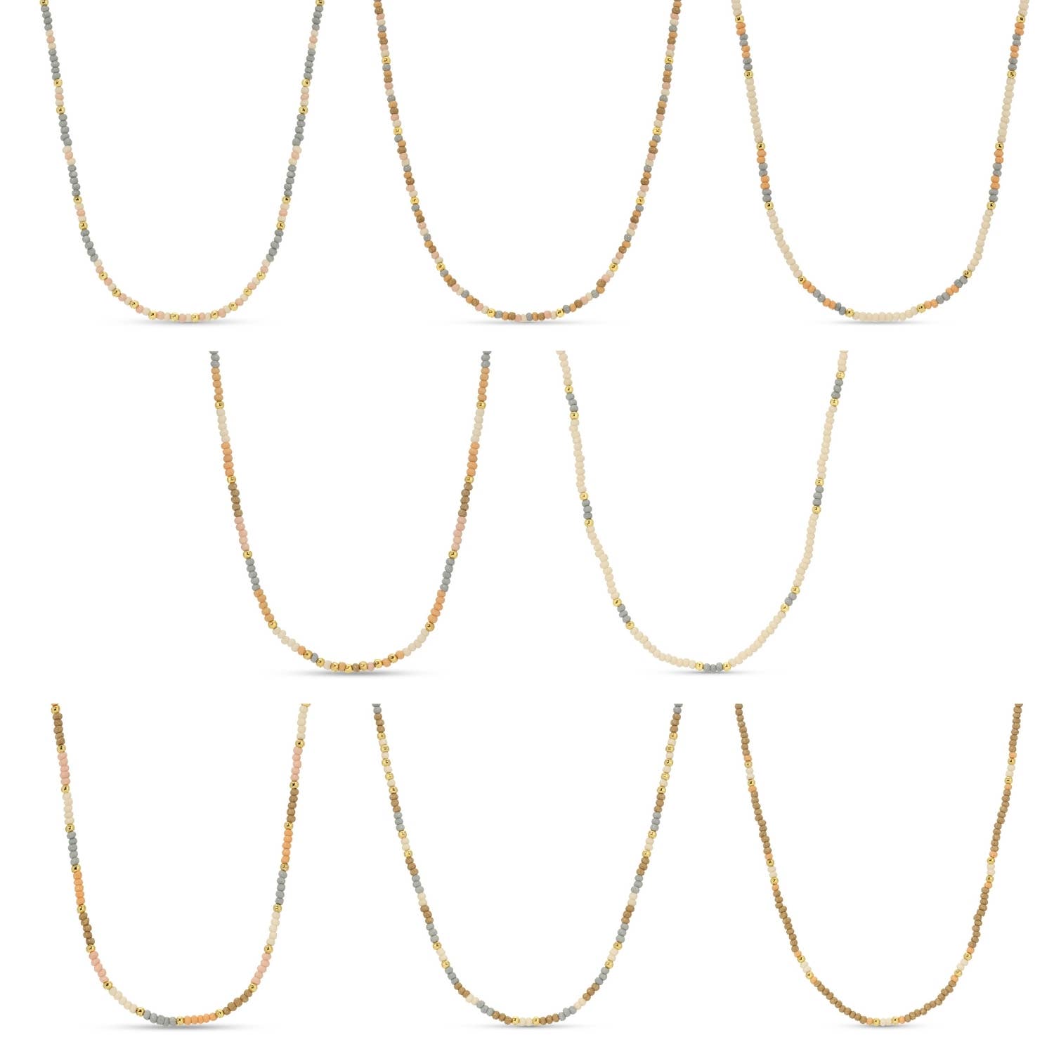 Delicate Seed Bead Necklaces - Assorted