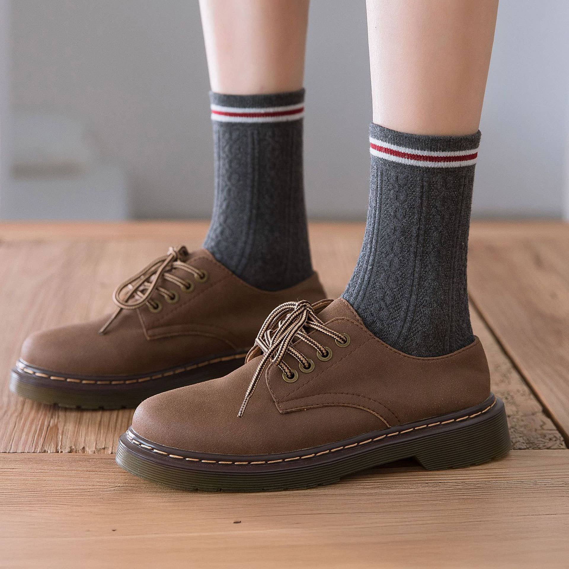 College Style Crew Socks