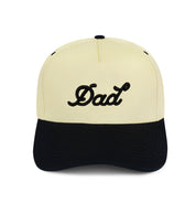 Cream & Black Dad Snapback