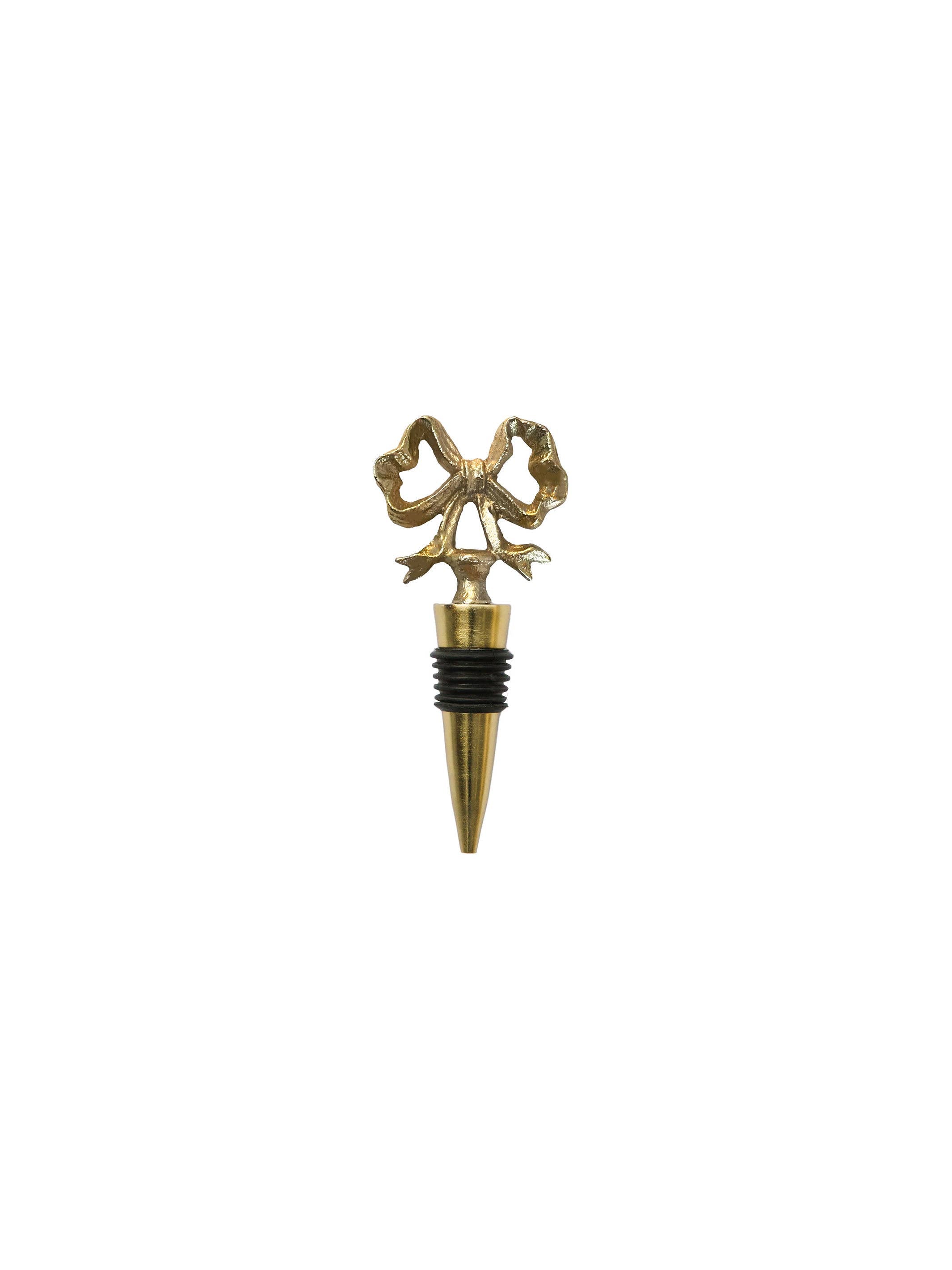 Gold Bow Wine Stopper