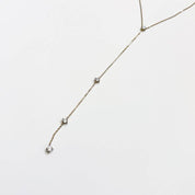 Gold Sparkle Y Necklace